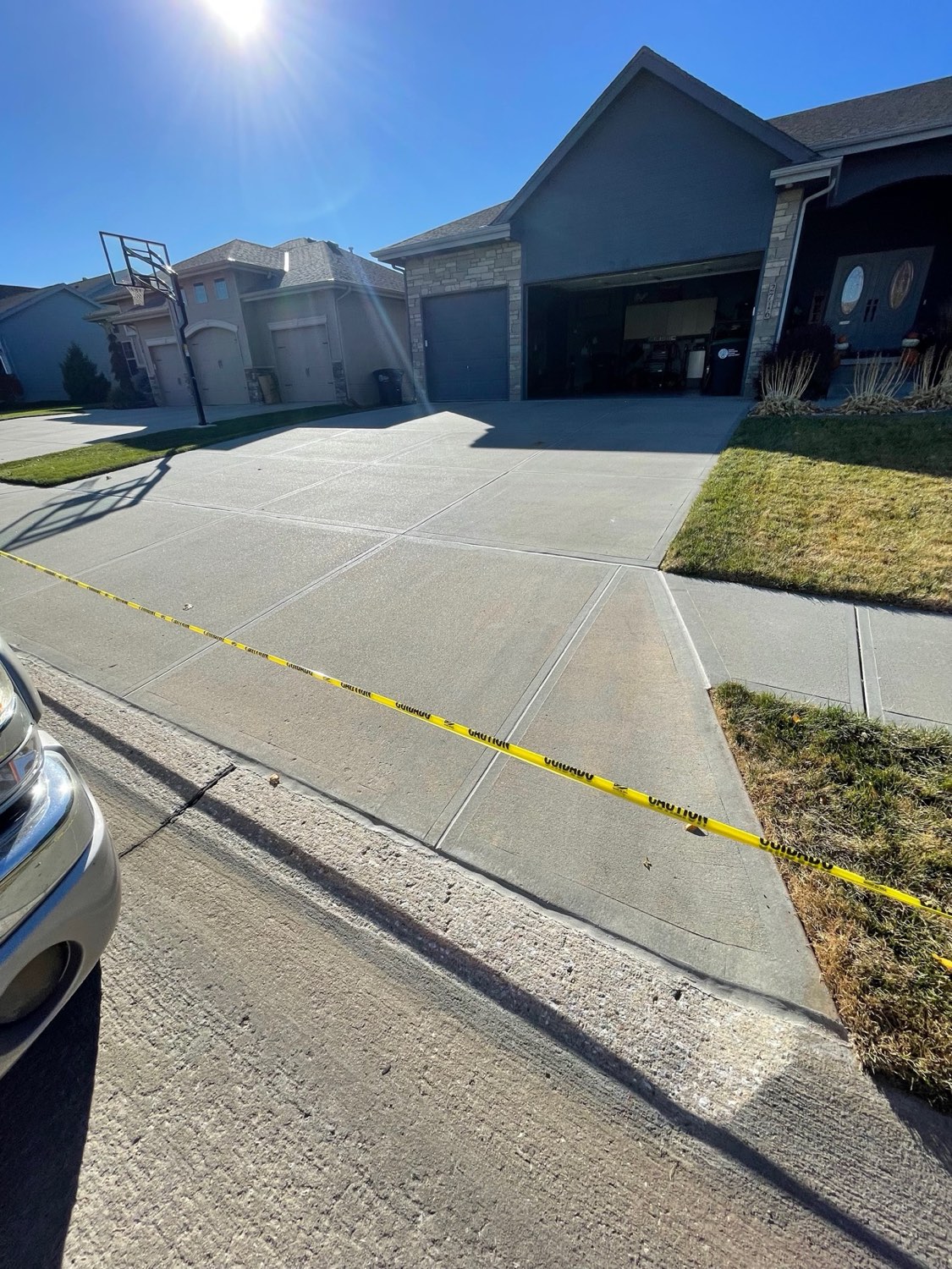 Patio, pool deck and sidewalk caulking